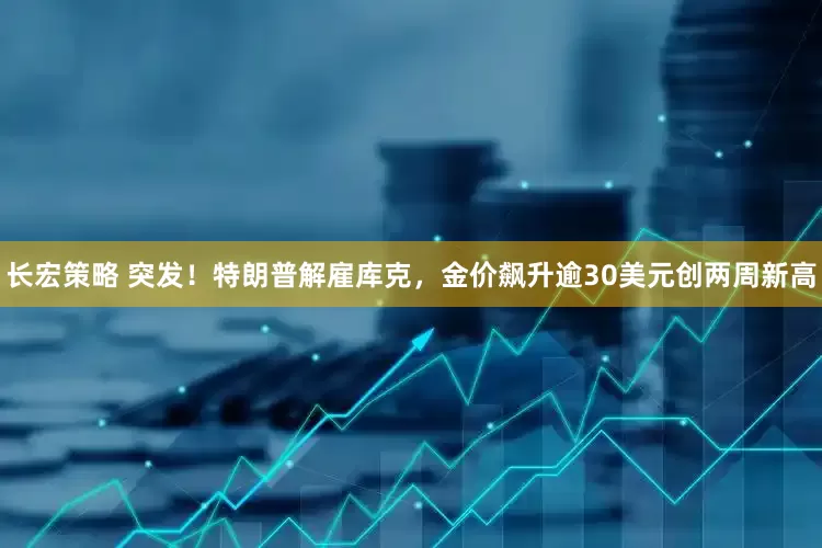 长宏策略 突发！特朗普解雇库克，金价飙升逾30美元创两周新高
